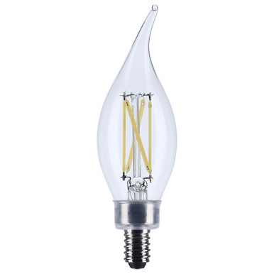 5.5W CA10 Candelabra Base LED Bulb 1.38 Inch and 4.72 Inch Length by Satco - S21304_p