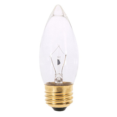 130V 25W B11 Medium Base Bulb 1.38 Inch Wide and 3.88 Inch Length by Satco - A3631_p