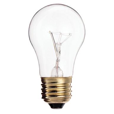40W A15 Medium Base Shatterproof Bulb 1.88 Inch X 3.5 Inch Length by Satco - S2840