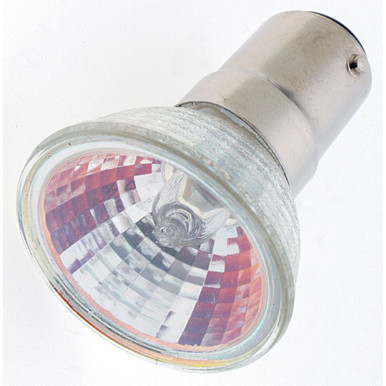 20W MR11 Bayonet Double Contact Base Bulb 1.38 X 1.63 Inch Length by Satco - S1952