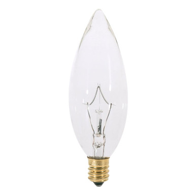 120V 25W BA9.5 Candelabra Base Bulb 1.19 Inch and 3.5 Inch Length by Satco - S3218_p