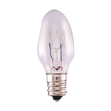 15W C7 Candelabra Base Bulb 0.88 Inch Wide and 2.13 Inch Length by Satco - S7714