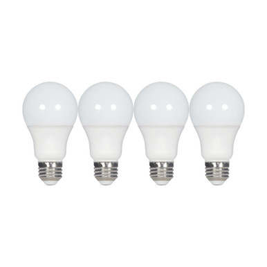 9.5W A19 Medium Base LED Bulb (Pack of 4) 2.36 X 4.33 Inch Length by Satco - S39596_p