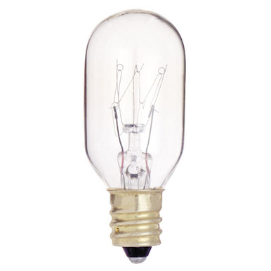 25W T8 Candelabra Base Bulb 1 Inch Wide and 2.63 Inch Length by Satco - S3907