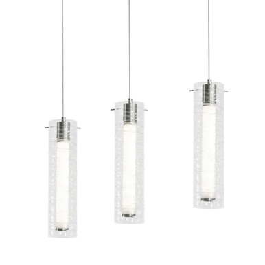 Bari 15W 3 LED Linear Pendant 15 Inch Tall and 36 Inch Wide by AFX - BRIP04LAJUDLNR3