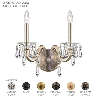 Napoli 2 Light Wall Sconce 14.6 X 5.88 Inch Wide by Schonbek Signature - S7602