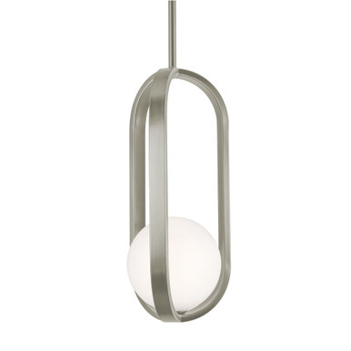 Milan 12W 1 LED Pendant 16 Inch Tall and 7.38 Inch Wide by AFX - MLNP07LAJUD