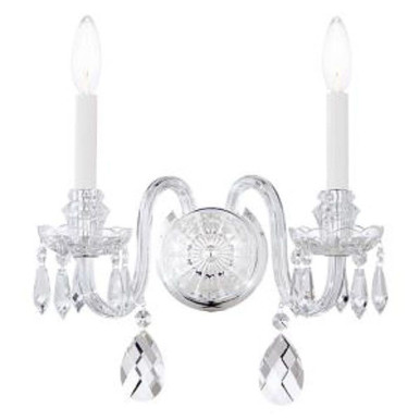 Hamilton Nouveau 2 Light Wall Sconce 16 Inch Tall by Schonbek Signature - HA5802N-40H