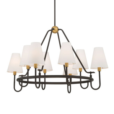Bellforge 8 Light Pendant 24 Inch Tall and 38 Inch Wide by Minka Lavery - 12108-855