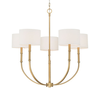 Molvene 5 Light Chandelier 31.5 Inch Tall and 33 Inch Wide by Minka Lavery - 12115-732