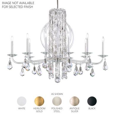 Siena 10 Light CrystalTusks Chandelier 40.5 Inch Wide by Schonbek Signature - RS8310N