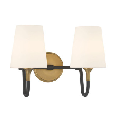 Brienne 2 Light Bath Vanity 10.75 Inch Tall X 15 Inch Wide by Minka Lavery - 10272-876