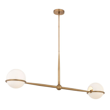 Orstyn 2 Light Linear Chandelier 8 Inch and 8.5 Inch Wide by Minka Lavery - 12507-732