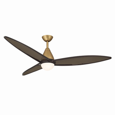 Fleur 3 Blade Ceiling Fan with Light Kit 18 X 64 Inch Wide by Minka Aire - F757L