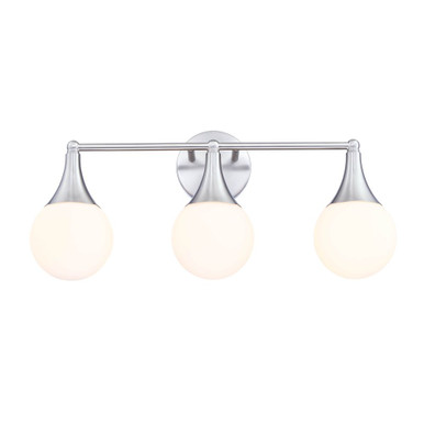 3 Light Wall Sconce 10 Inch Tall and 22 Inch Wide by SDQ - VL36803SN