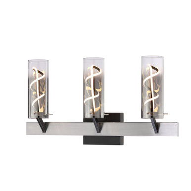 20W LED Bath Vanity 12.5 Inch Tall and 23.75 Inch Wide by SDQ - VL30224SNBK