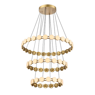 173W LED Chandelier 18.25 Inch Tall and 32 Inch Wide by SDQ - PD30802BG