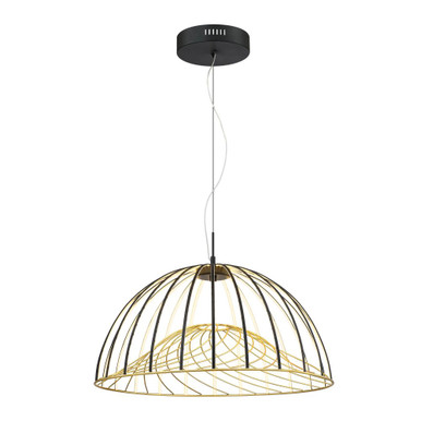 50W LED Pendant 16.25 Inch Tall and 23.5 Inch Wide by SDQ - PD37901BKGD