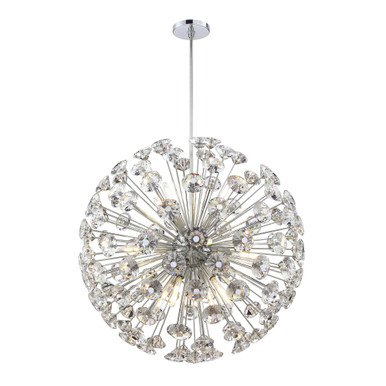 16 Light Chandelier 33 Inch Tall and 33 Inch Wide by SDQ - PD37516CH