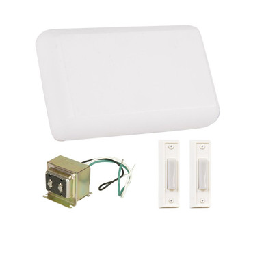 Builder Chime Kit/Buttons/Transformer 2.19 X 7.7 Inch Wide by Craftmade - CK6000-W