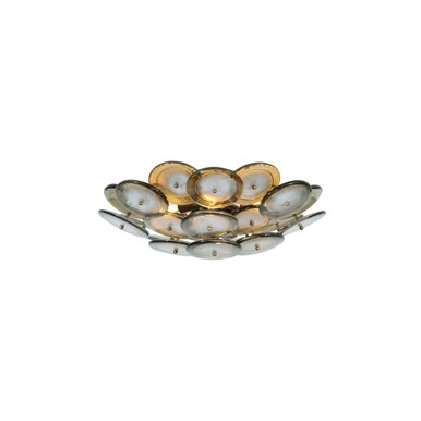 Wassama 4 Light Flush Mount 7.25 Inch Tall and 20 Inch Wide by Troy - C5220-PBR