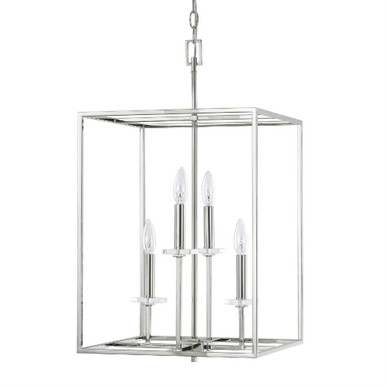 Morgan Four Light Foyer Chandelier 15 high by 26.75 wide by Capital - 7002PN