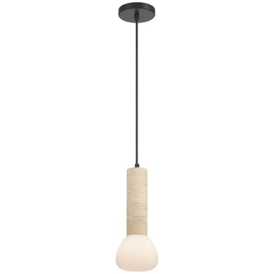 Stone 4W 1 LED Pendant 13.25 Inch Tall and 5 Inch Wide by Access - 61001-TRU/OPL