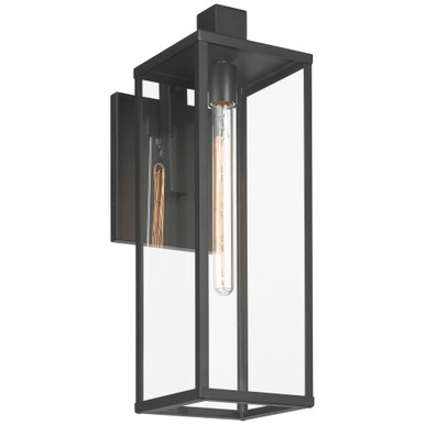 Augusta 1 Light Outdoor Wall Sconce 22.5 Inch Tall X 7 Inch Wide by Access - 20154MG-BL/CLR