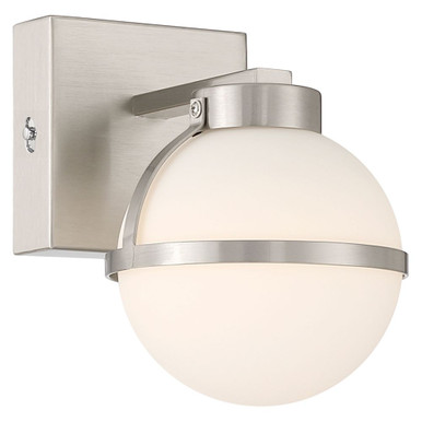 Emma 6W 1 LED Wall Sconce 7.5 Inch Tall and 5.5 Inch Wide by Access - 62641LEDDCS-BS/OPL