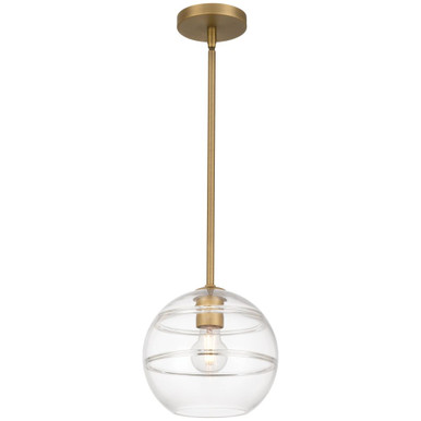 Swirl 1 Light Pendant 8.25 Inch Tall and 8.5 Inch Wide by Access - 63092
