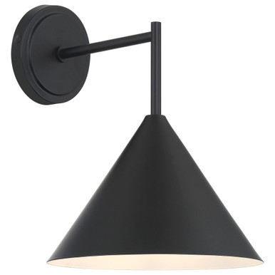 Taper 1 Light Wall Sconce 12.75 Inch Tall and 10 Inch Wide by Access - 61111-MBL