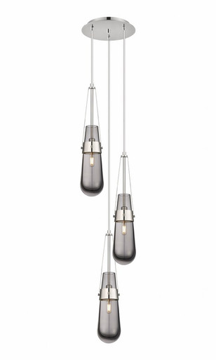 Milan 3 Light Medium Pendant by Innovations - 113-452-1P-PN-G452-4SM