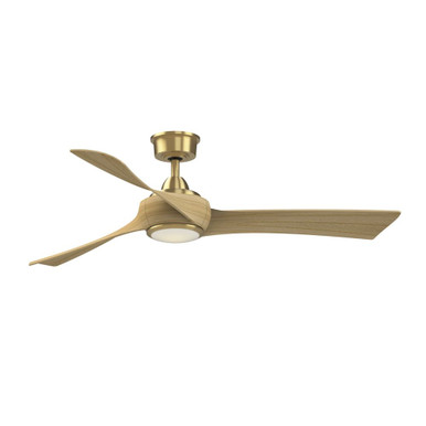Wrap Custom 3 Blade Ceiling Fan with Light Kit 56 Inch Wide By Fanimation - FPD8530BS-56N-LK