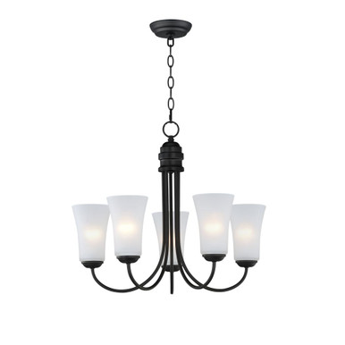 Logan 5 Light Chandelier 18 Inch Tall and 20 Inch Wide by Maxim - 10045FTBK