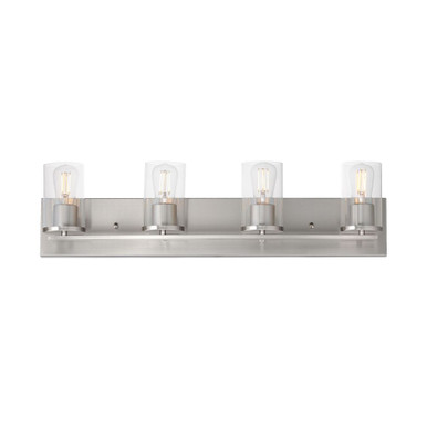 Lateral 4 Light Bath Vanity 7.75 Inch Tall and 30 Inch Wide by Maxim - 10284CL