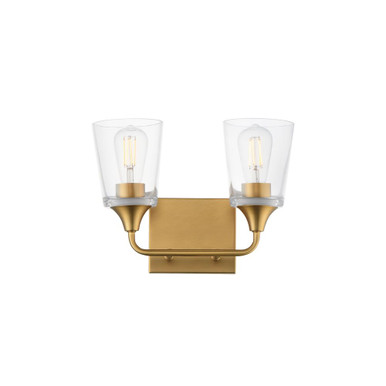 Hudson 2 Light Bath Vanity 9.75 Inch Tall and 13 Inch Wide by Maxim - 12882