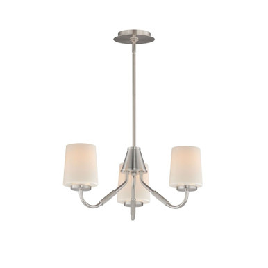 Durham 3 Light Mini Chandelier 8 Inch Tall and 18.5 Inch Wide by Maxim - 12695WTSN