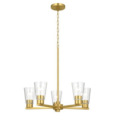 Stamos 5 Light Chandelier 15.5 Inch Tall and 24 Inch Wide by Kichler - 52436_1