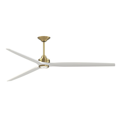 Spitfire Ceiling Fan with Light Kit 19.42 Inch X 96 Inch Wide by Fanimation - FPD6721BBS-96MW-LK