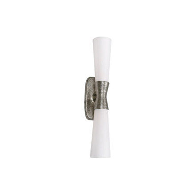 Whitney 2 Light Wall Sconce 24 Inch Tall and 4.75 Inch Wide by Dainolite - WTY-192W-SLV
