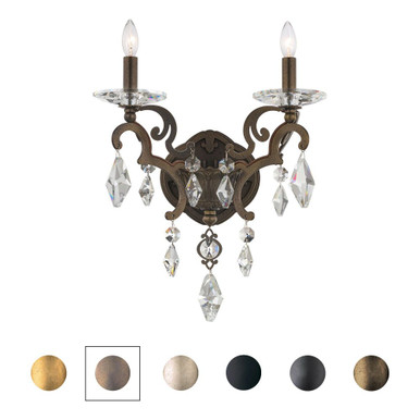 Tamerlaine 2 Light Wall Sconce 19.5 X 9.5 Inch Wide by Schonbek Signature - S92602