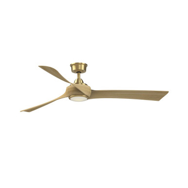 Wrap Custom 3 Blade Ceiling Fan with Light Kit 64 Inch Wide By Fanimation - FPD8531BS-64N-LK