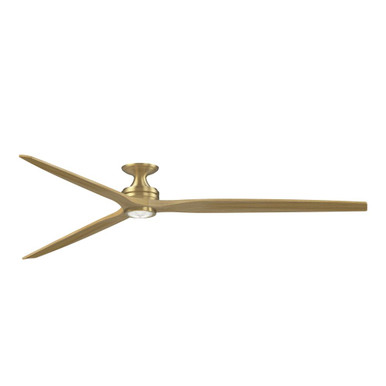 Spitfire 3 Blade Flush Ceiling Fan/Light Kit 96 Inch Wide By Fanimation - FPD6721BBS-96N-LK-F