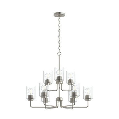 Merry 9 Light Chandelier 24 Inch Tall and 28 Inch Wide by Progress - P400484