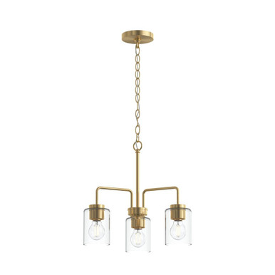 Merry 3 Light Chandelier 16.37 Inch Tall and 18 Inch Wide by Progress - P400482