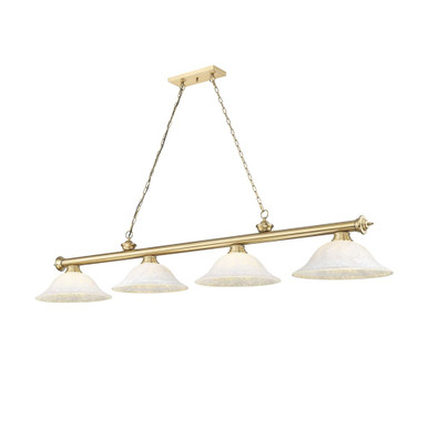 Cordon 4 Light Glass Billiard 14 Inch Tall and 16 Inch Wide by Z Lite - 2306-4-BILL-GL16SHADE
