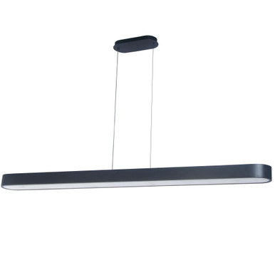 Walsh 60W 1 LED Pendant 2.5 Inch Tall and 72 Inch Wide by Dainolite - WSH-7260LEDHP-MB