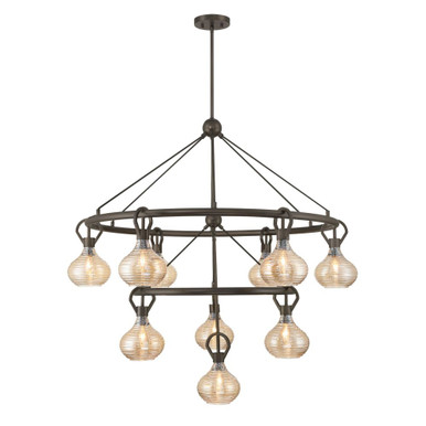 Sheriden 10 Light Chandelier 40 Inch Tall and 40 Inch Wide by Savoy House - 1-2277-10-15