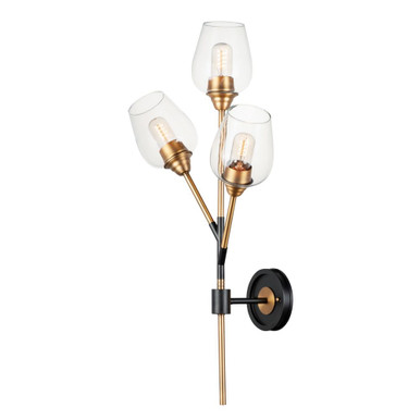Savvy 4W 3 LED Wall Sconce 32 Inch Tall by Maxim - 26341CLABBK