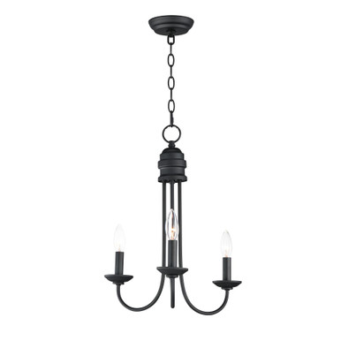 Logan 3 Light Pendant 19.25 Inch Tall and 15.5 Inch Wide by Maxim - 10343BK